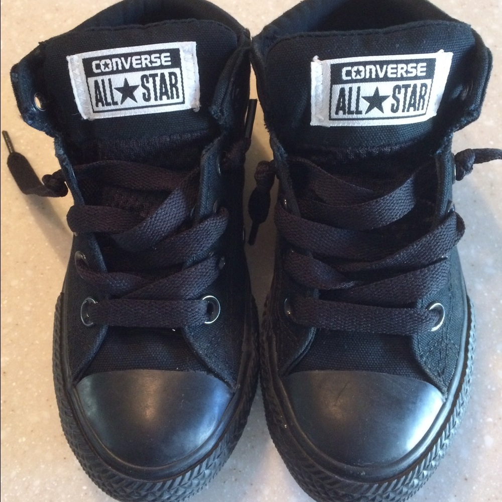 Converse Kids Black Sneakers